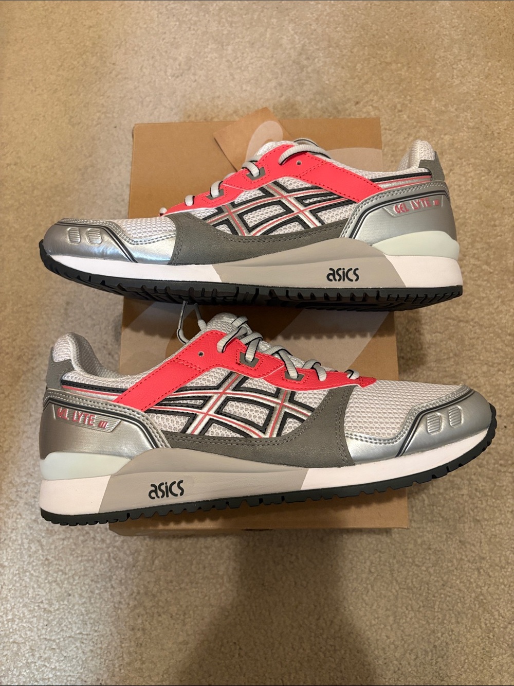 Asics Gel-Lyte 3 Mens’ Sneakers in White/Sienna